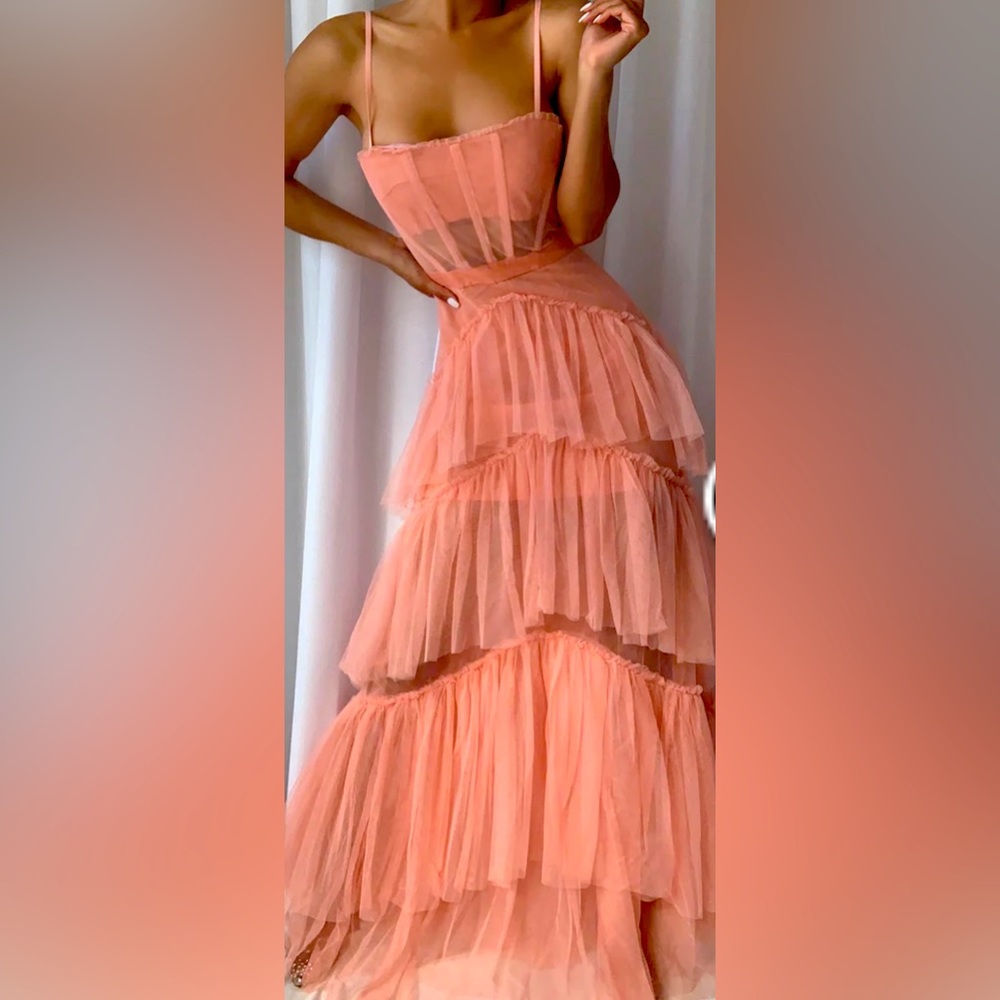 NWOT Z Crave DIDA Tulle Prom Formal Dress in Pink - Size Small